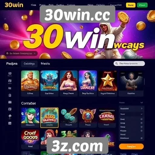 Análise da interface do usuário do site 30win